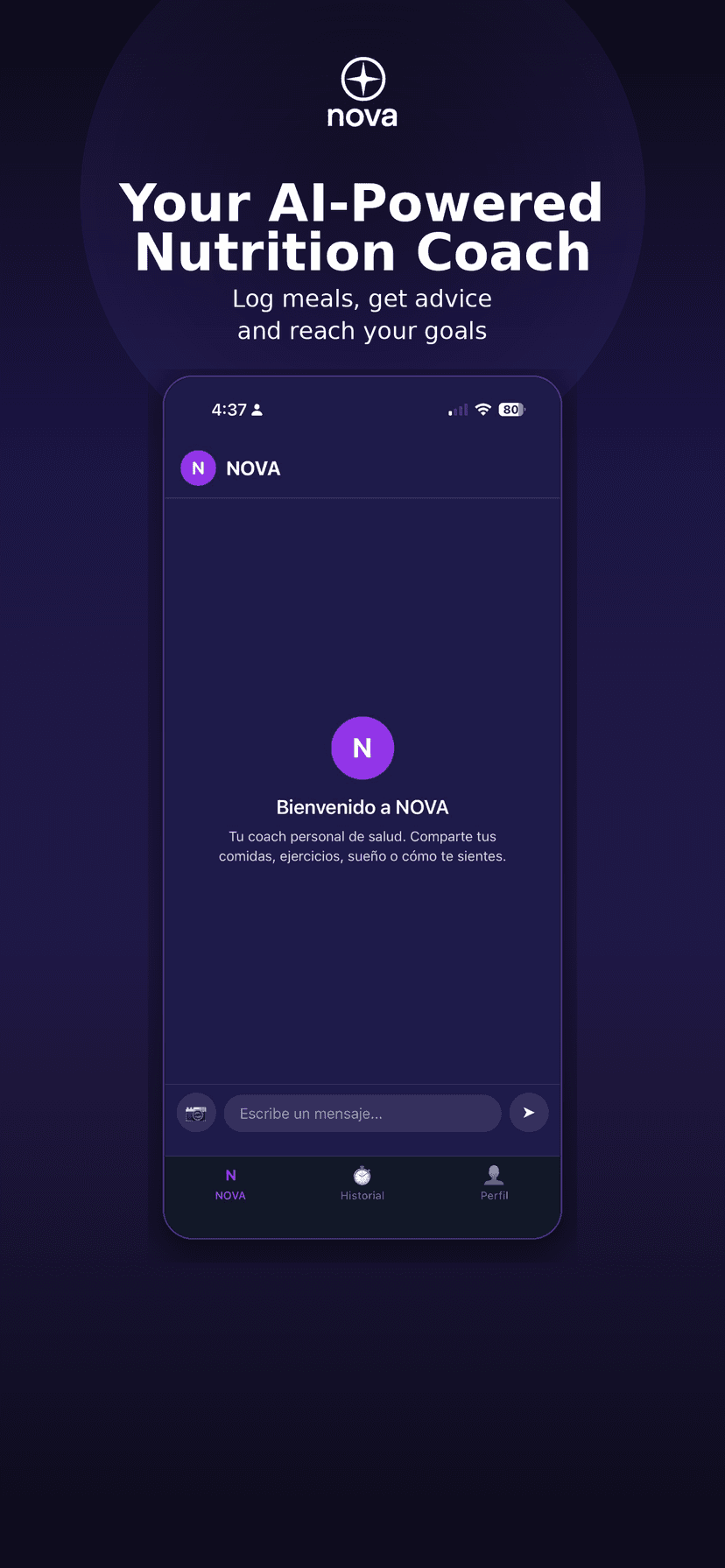 Nova app screenshot