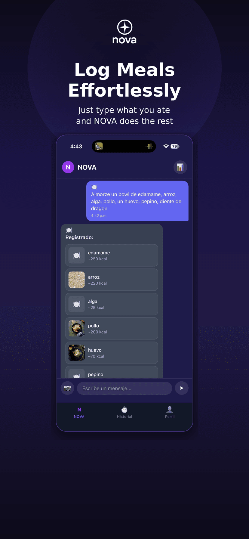 Nova app screenshot